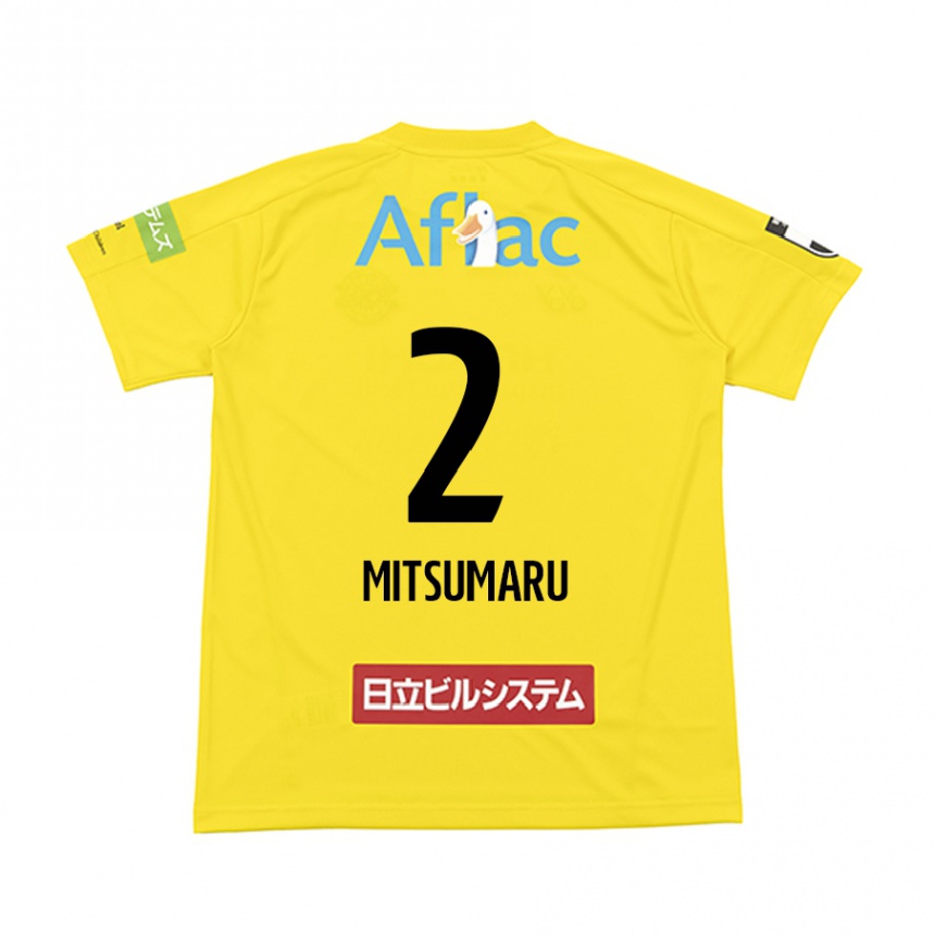 Hombre Fútbol Camiseta Hiromu Mitsumaru #2 Amarillo Negro 1ª Equipación 2024/25 Argentina