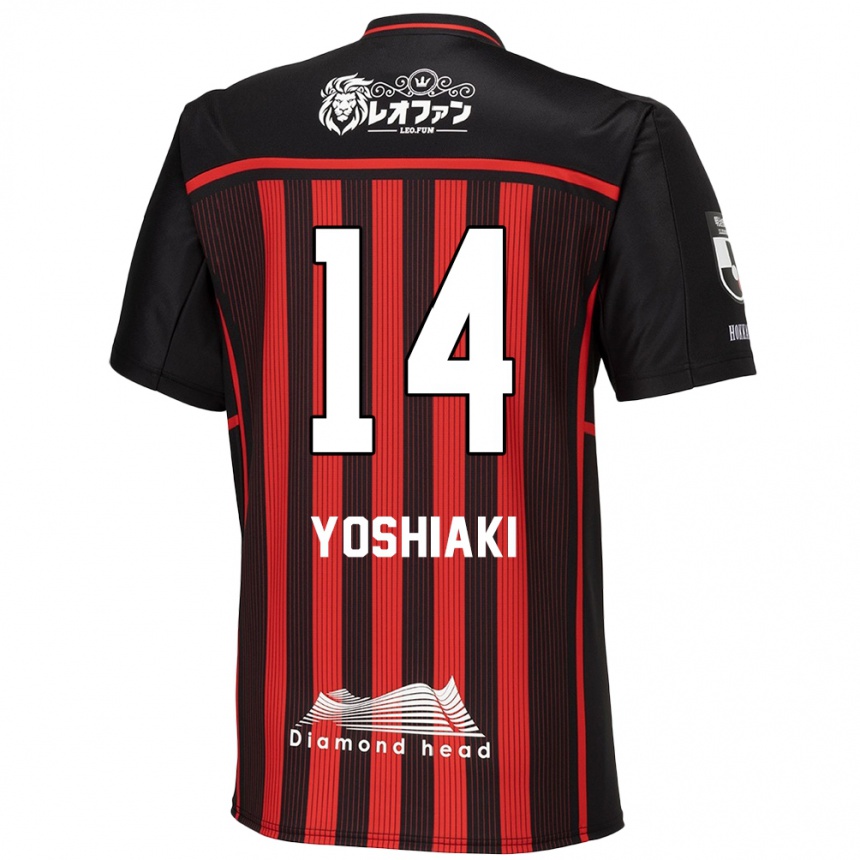 Hombre Fútbol Camiseta Yoshiaki Komai #14 Negro Rojo 1ª Equipación 2024/25 Argentina