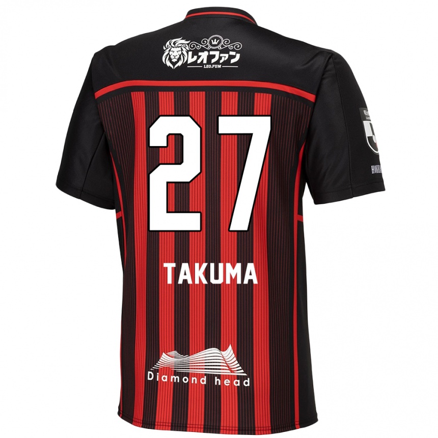 Hombre Fútbol Camiseta Takuma Arano #27 Negro Rojo 1ª Equipación 2024/25 Argentina