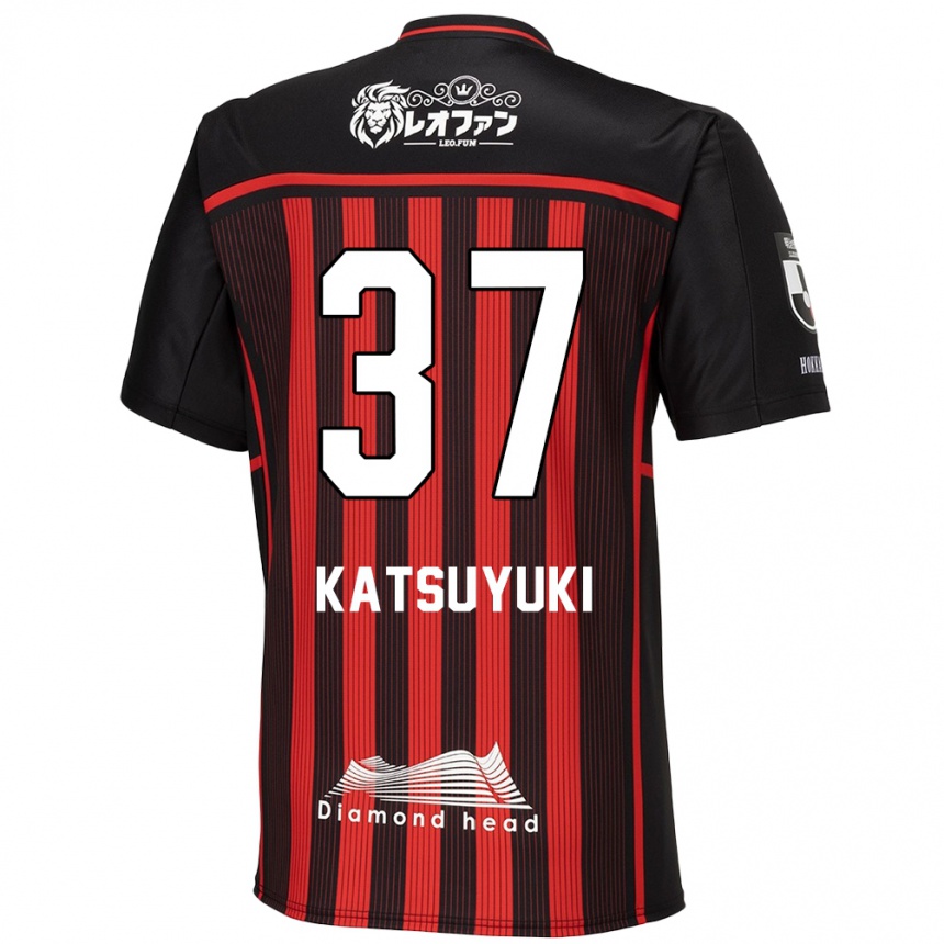 Hombre Fútbol Camiseta Katsuyuki Tanaka #37 Negro Rojo 1ª Equipación 2024/25 Argentina