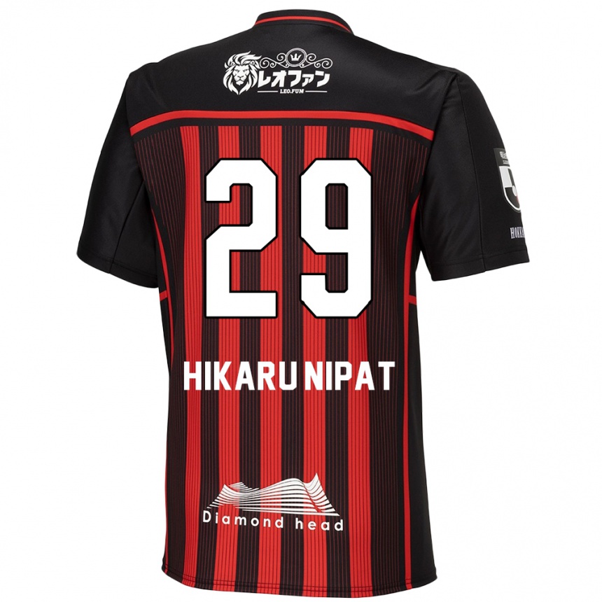 Hombre Fútbol Camiseta Reese Hikaru Nipat #29 Negro Rojo 1ª Equipación 2024/25 Argentina