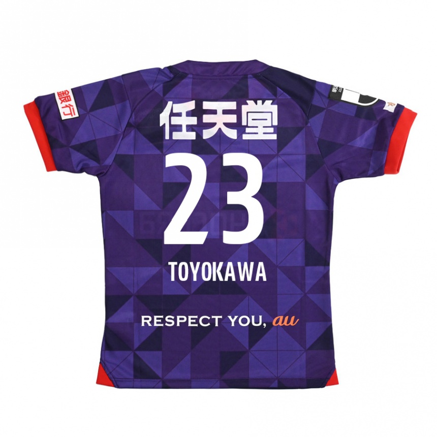 Hombre Fútbol Camiseta Yuta Toyokawa #23 Púrpura Blanco 1ª Equipación 2024/25 Argentina