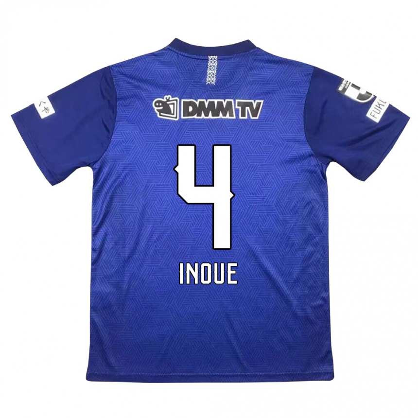 Hombre Fútbol Camiseta Seiya Inoue #4 Azul Oscuro 1ª Equipación 2024/25 Argentina