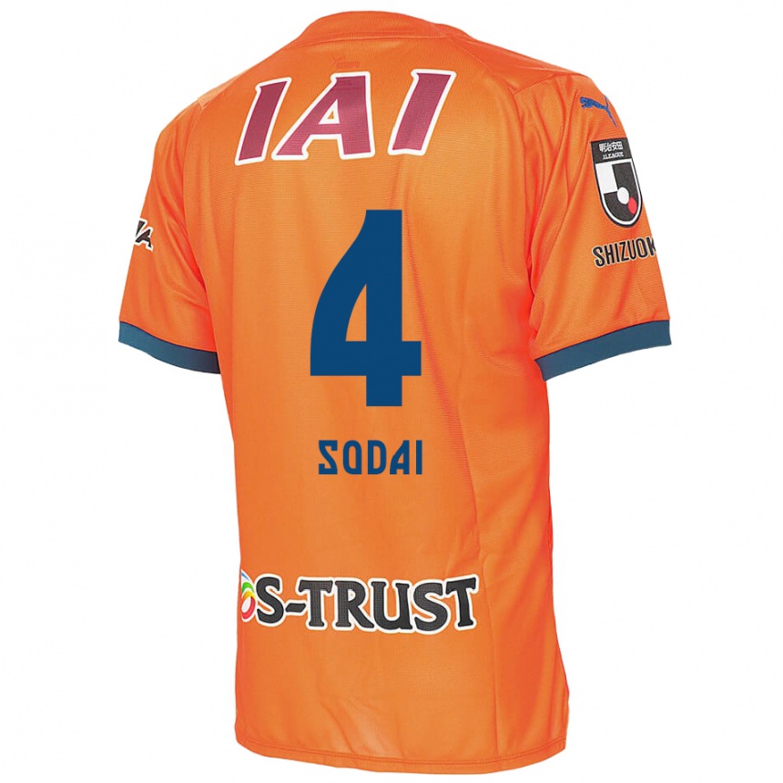 Hombre Fútbol Camiseta Sodai Hasukawa #4 Naranja Azul 1ª Equipación 2024/25 Argentina