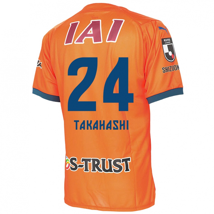 Hombre Fútbol Camiseta Yuzuki Takahashi #24 Naranja Azul 1ª Equipación 2024/25 Argentina