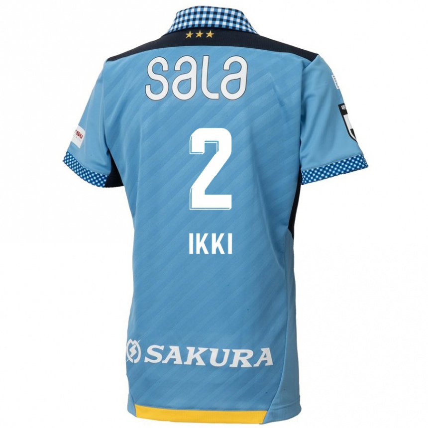 Hombre Fútbol Camiseta Ikki Kawasaki #2 Azul Negro 1ª Equipación 2024/25 Argentina