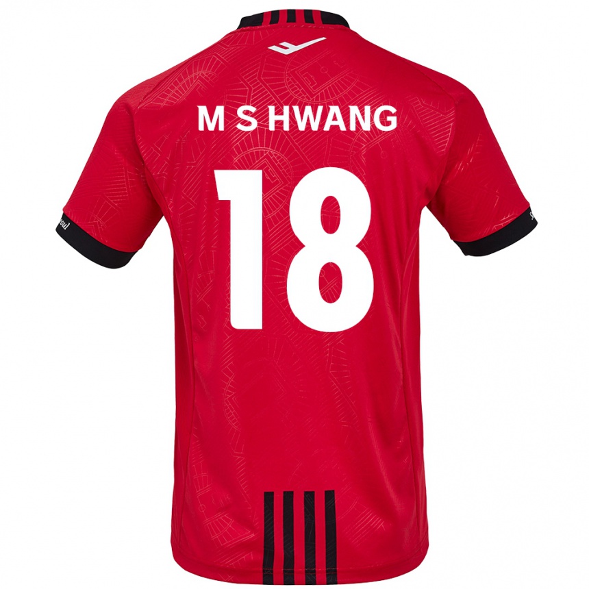 Hombre Fútbol Camiseta Seong-Min Hwang #18 Negro Rojo 1ª Equipación 2024/25 Argentina