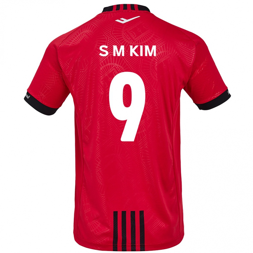 Hombre Fútbol Camiseta Min-Sung Kim #9 Negro Rojo 1ª Equipación 2024/25 Argentina