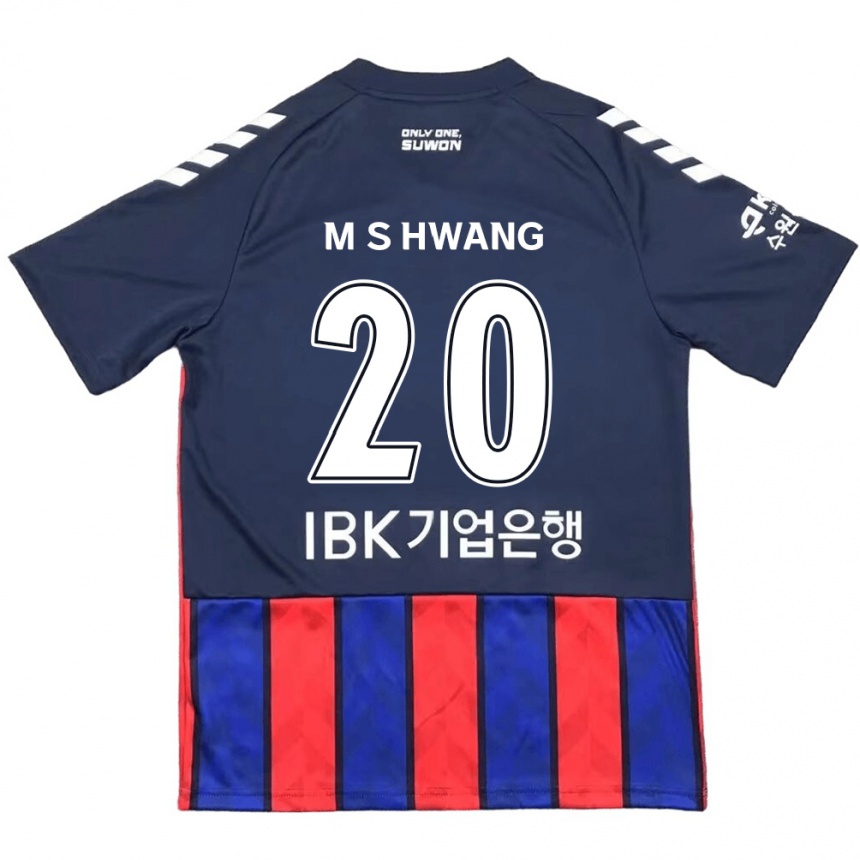 Hombre Fútbol Camiseta Soon-Min Hwang #20 Azul Rojo 1ª Equipación 2024/25 Argentina