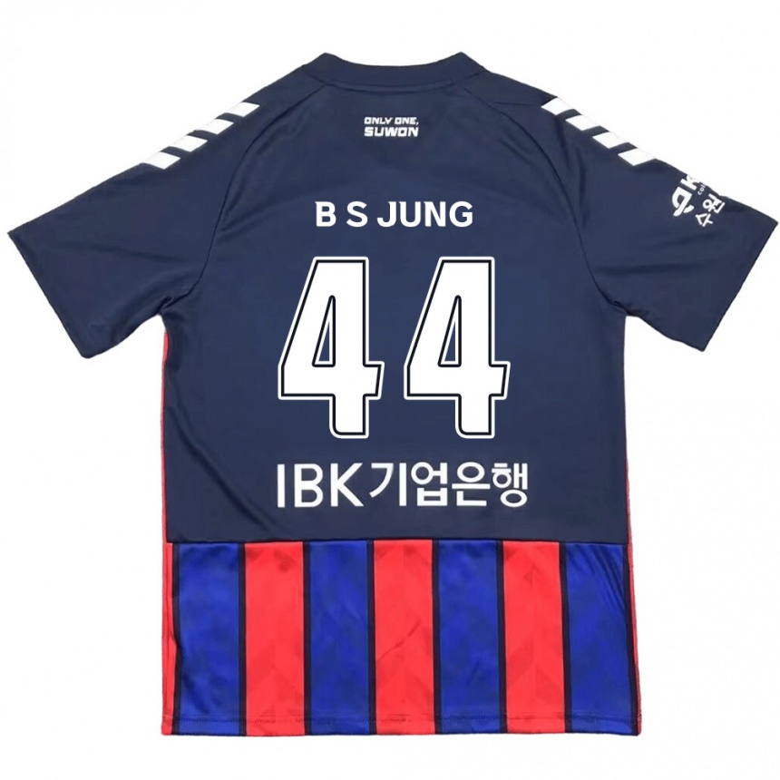 Hombre Fútbol Camiseta Seung-Bae Jung #44 Azul Rojo 1ª Equipación 2024/25 Argentina