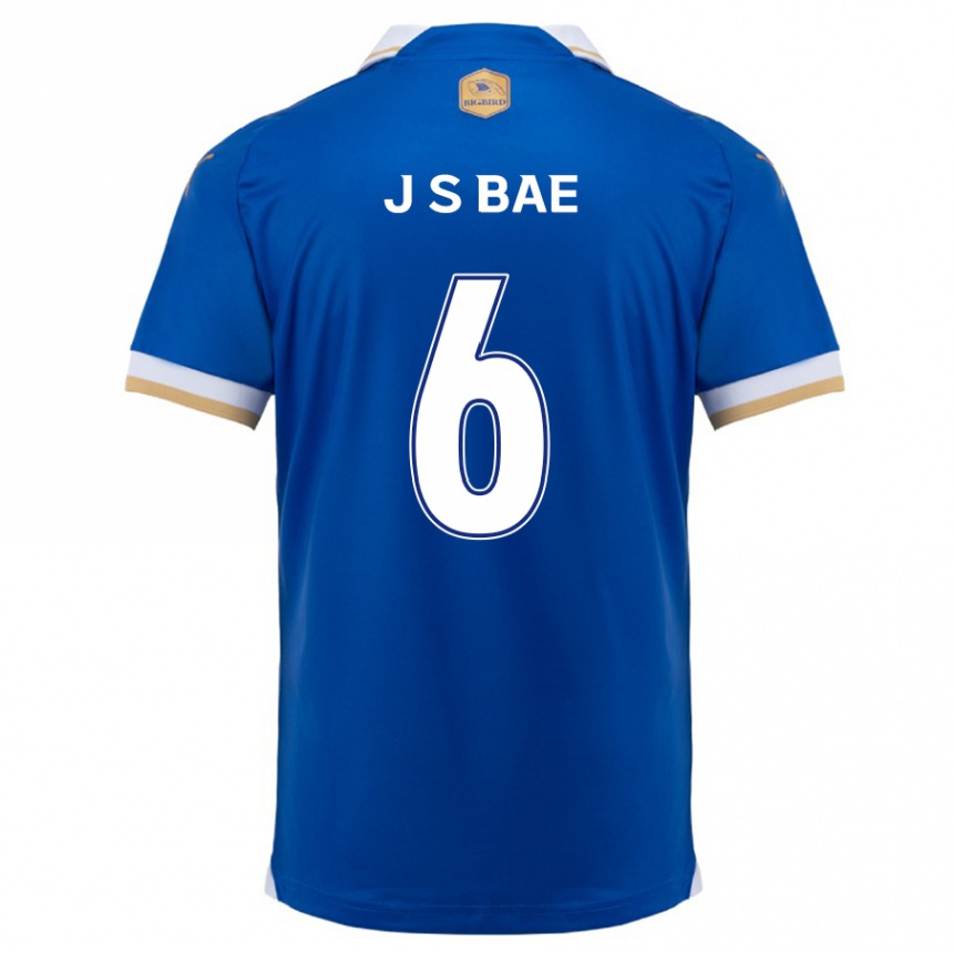 Hombre Fútbol Camiseta Seo-Joon Bae #6 Azul Blanco 1ª Equipación 2024/25 Argentina