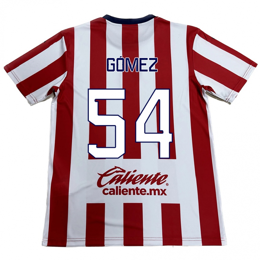 Hombre Fútbol Camiseta Miguel Gómez #54 Rojo Blanco 1ª Equipación 2024/25 Argentina