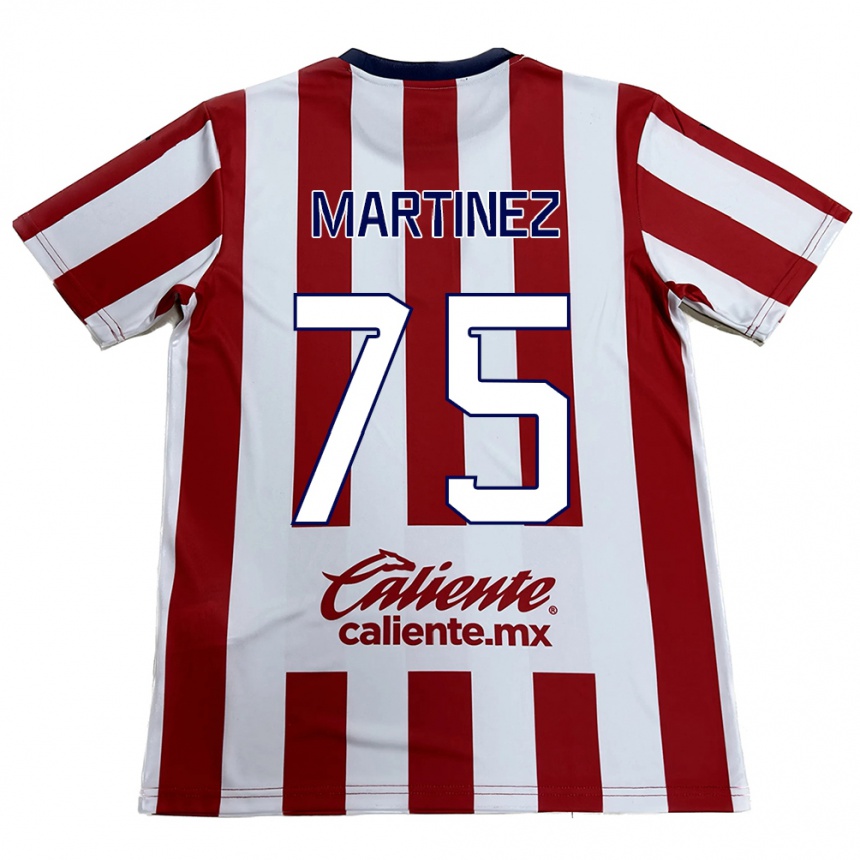 Hombre Fútbol Camiseta Isaac Martínez #75 Rojo Blanco 1ª Equipación 2024/25 Argentina