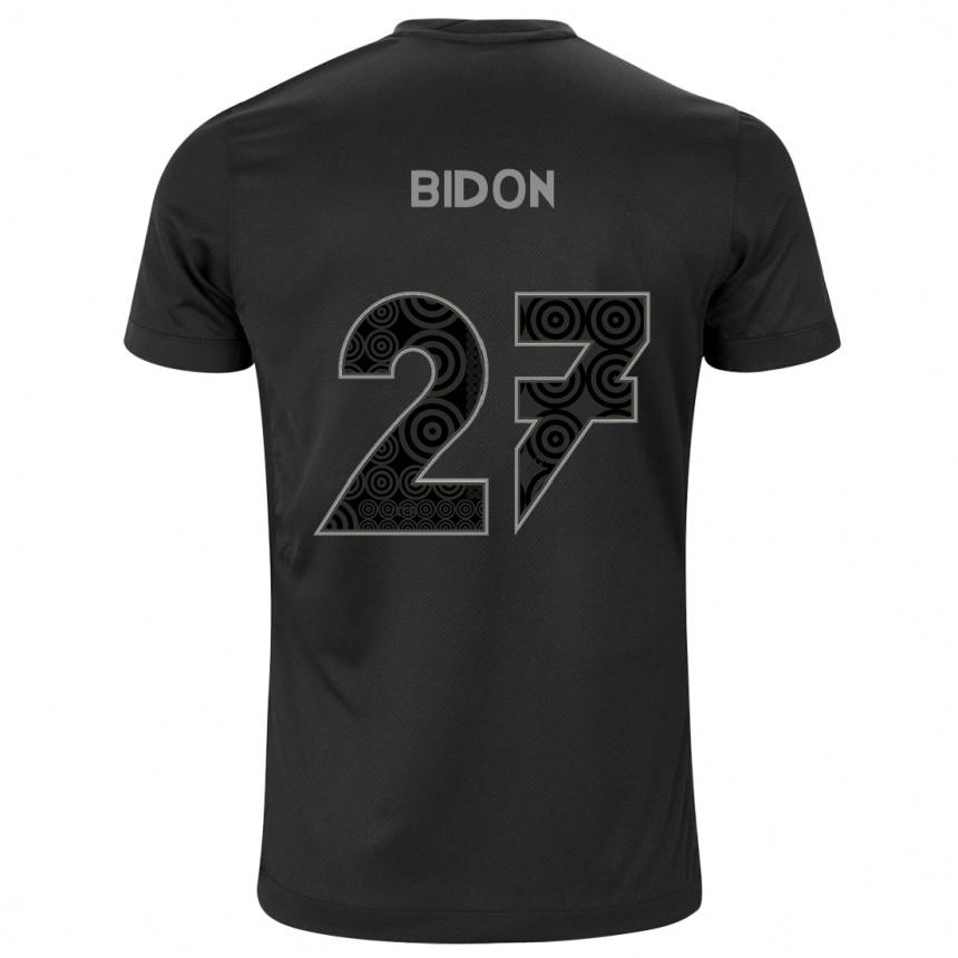 Hombre Fútbol Camiseta Breno Bidon #27 Negro 2ª Equipación 2024/25 Argentina