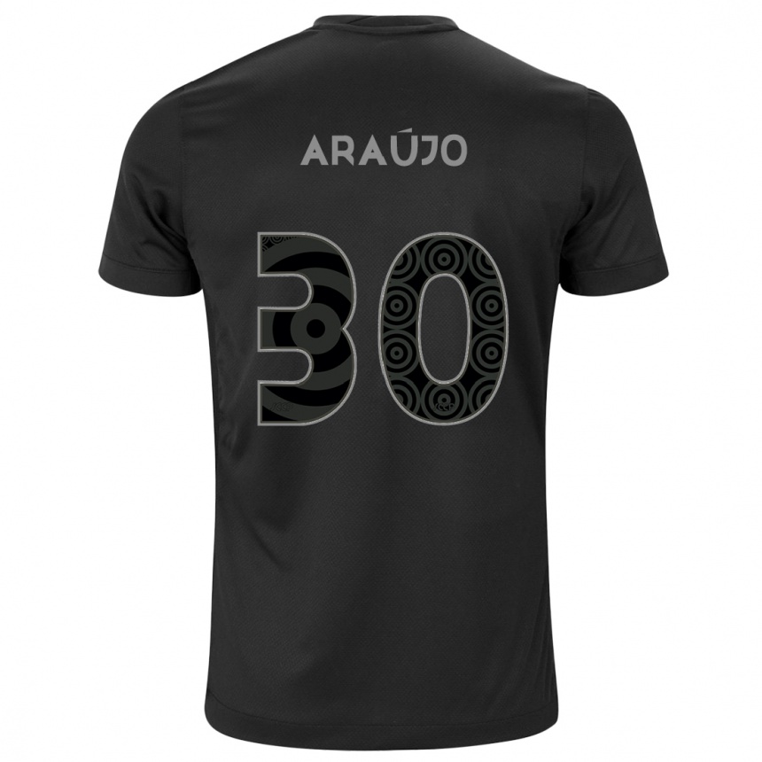 Hombre Fútbol Camiseta Matheus Araújo #30 Negro 2ª Equipación 2024/25 Argentina