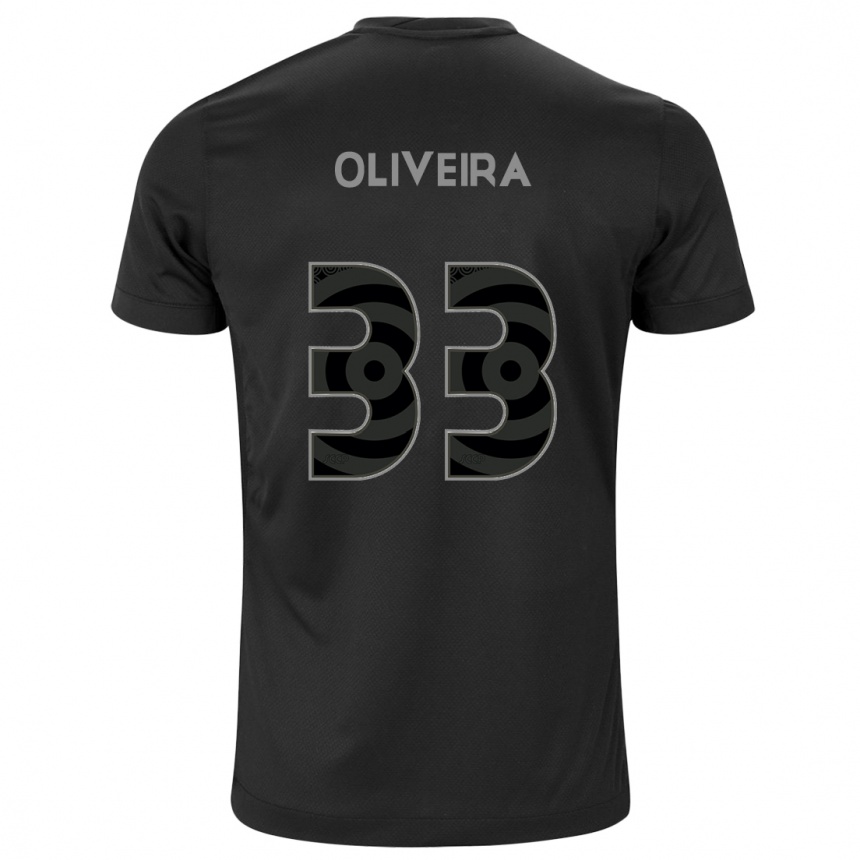 Hombre Fútbol Camiseta Ruan Oliveira #33 Negro 2ª Equipación 2024/25 Argentina