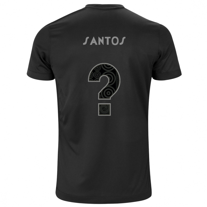 Hombre Fútbol Camiseta Renato Santos #0 Negro 2ª Equipación 2024/25 Argentina