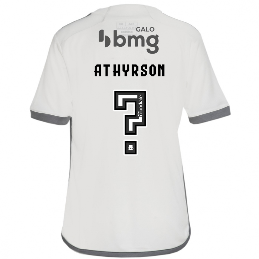 Hombre Fútbol Camiseta Athyrson #0 Blanquecino 2ª Equipación 2024/25 Argentina