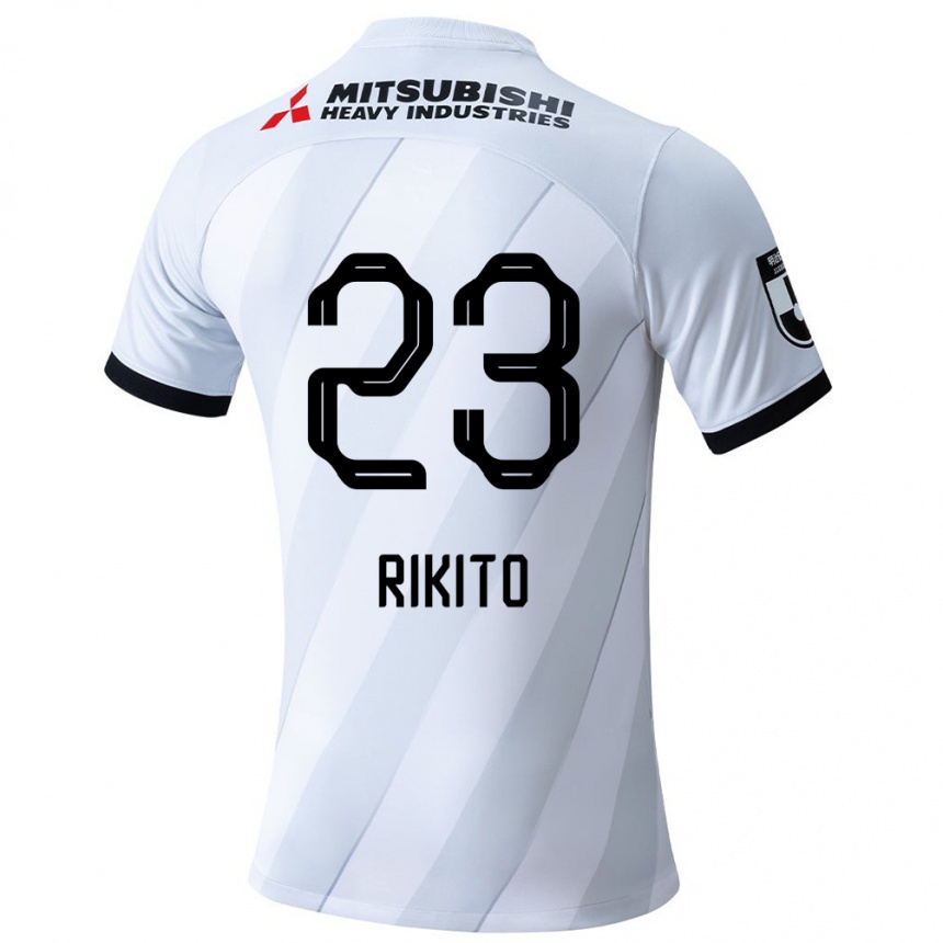 Hombre Fútbol Camiseta Rikito Inoue #23 Gris Blanco 2ª Equipación 2024/25 Argentina