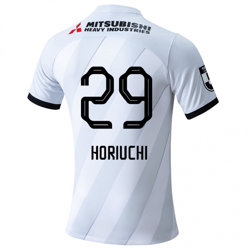 Hombre Fútbol Camiseta Yota Horiuchi #29 Gris Blanco 2ª Equipación 2024/25 Argentina