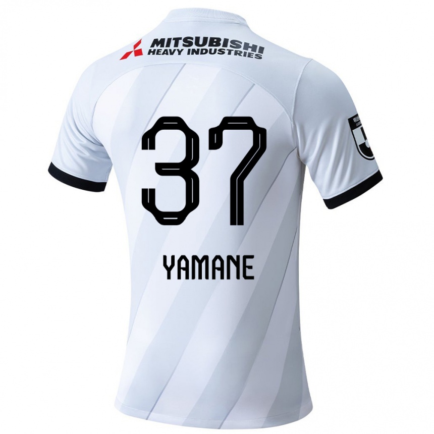 Hombre Fútbol Camiseta Katsutoshi Yamane #37 Gris Blanco 2ª Equipación 2024/25 Argentina