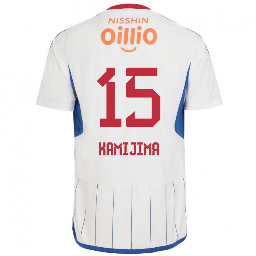 Hombre Fútbol Camiseta Takumi Kamijima #15 Blanco Azul Rojo 2ª Equipación 2024/25 Argentina