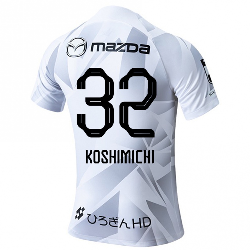 Hombre Fútbol Camiseta Sota Koshimichi #32 Blanco Gris Negro 2ª Equipación 2024/25 Argentina