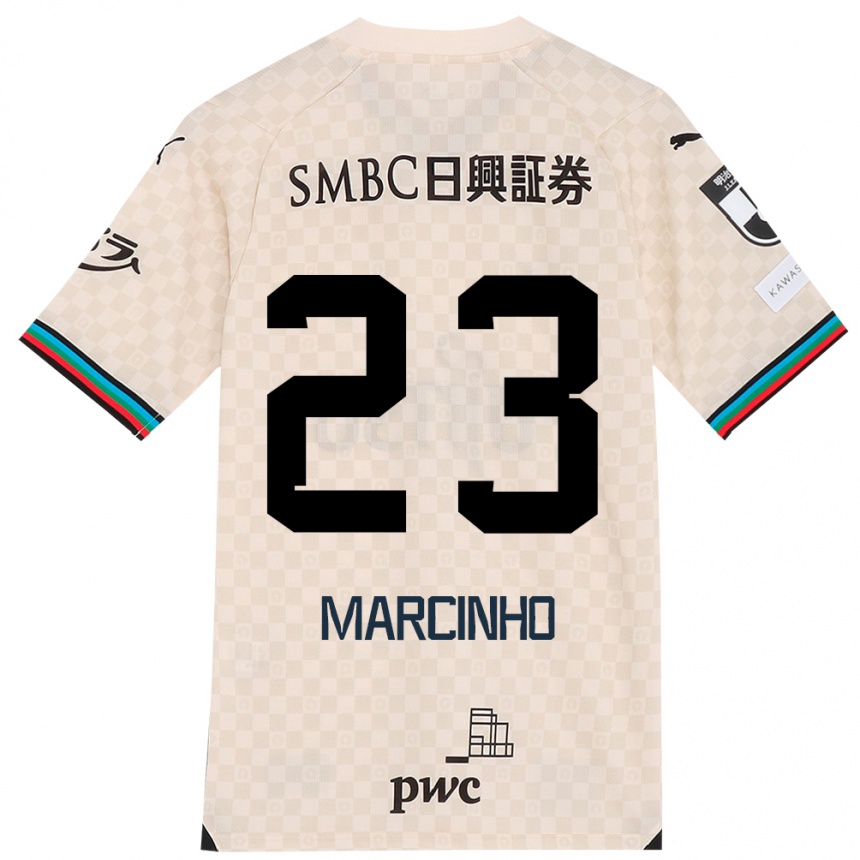 Hombre Fútbol Camiseta Marcinho #23 Blanco Gris 2ª Equipación 2024/25 Argentina