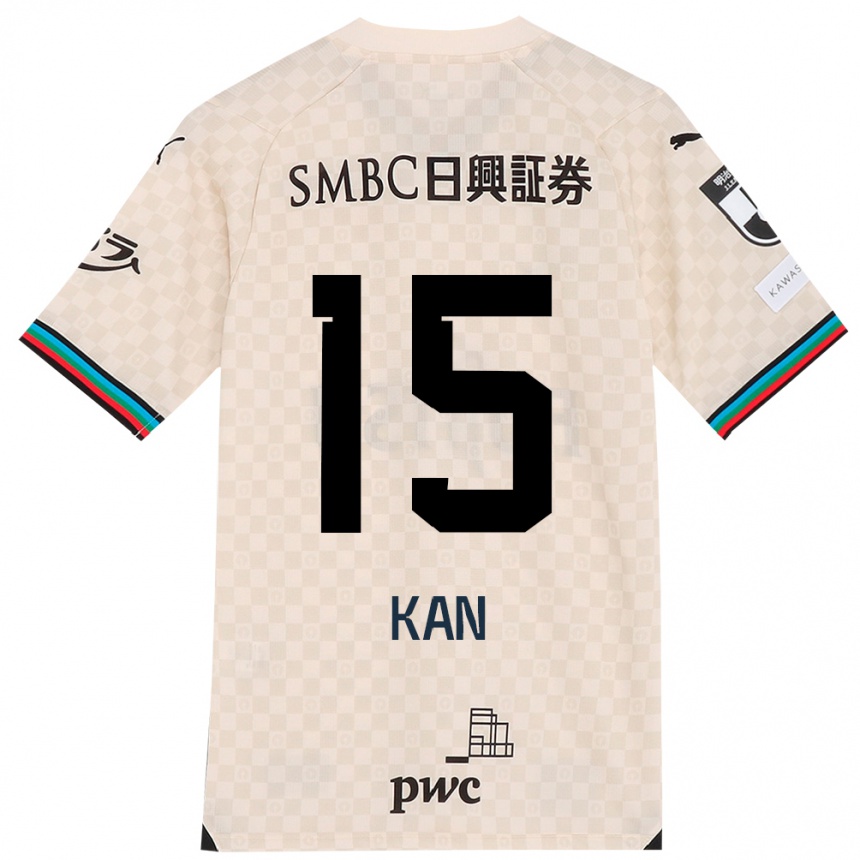 Hombre Fútbol Camiseta Noriharu Kan #15 Blanco Gris 2ª Equipación 2024/25 Argentina