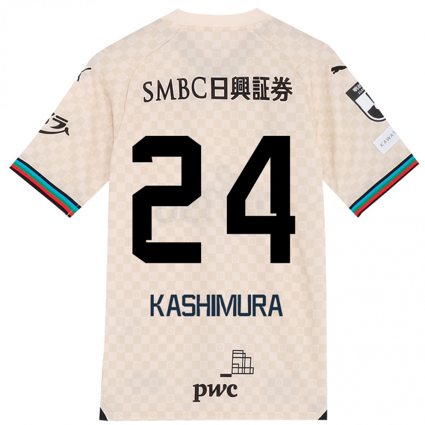 Hombre Fútbol Camiseta Ryota Kashimura #24 Blanco Gris 2ª Equipación 2024/25 Argentina