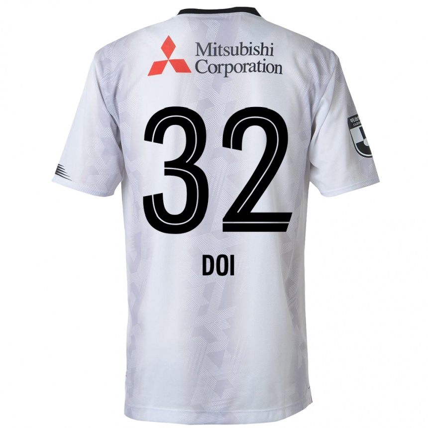 Hombre Fútbol Camiseta Kanta Doi #32 Blanco Negro 2ª Equipación 2024/25 Argentina