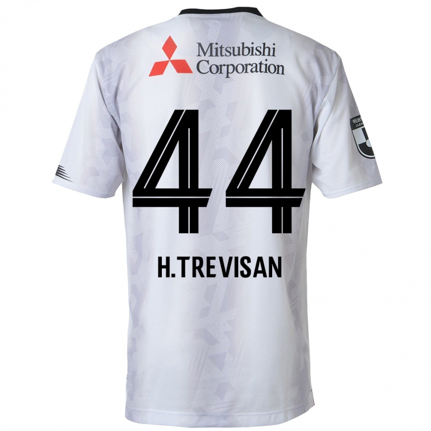 Hombre Fútbol Camiseta Henrique Trevisan #44 Blanco Negro 2ª Equipación 2024/25 Argentina