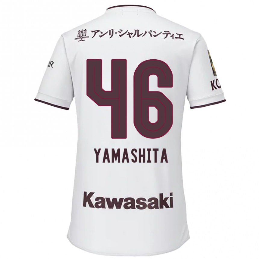 Hombre Fútbol Camiseta Hiroto Yamashita #46 Blanco Rojo 2ª Equipación 2024/25 Argentina