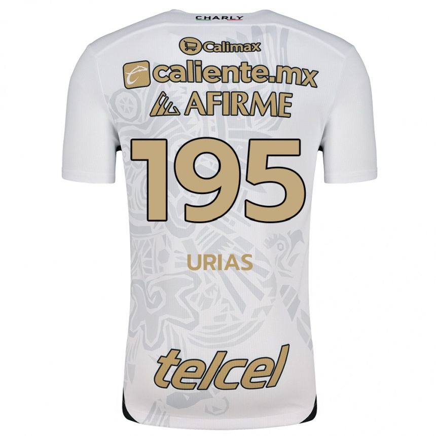 Hombre Fútbol Camiseta Héctor Urías #195 Blanco Negro 2ª Equipación 2024/25 Argentina