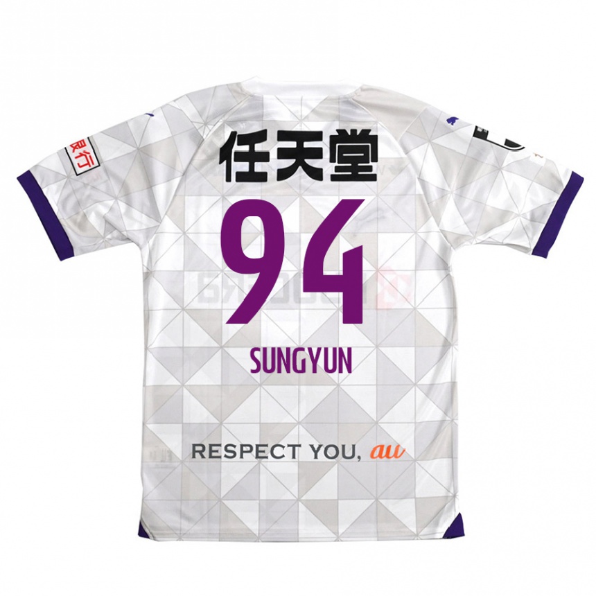 Hombre Fútbol Camiseta Sung-Yun Gu #94 Blanco Morado 2ª Equipación 2024/25 Argentina