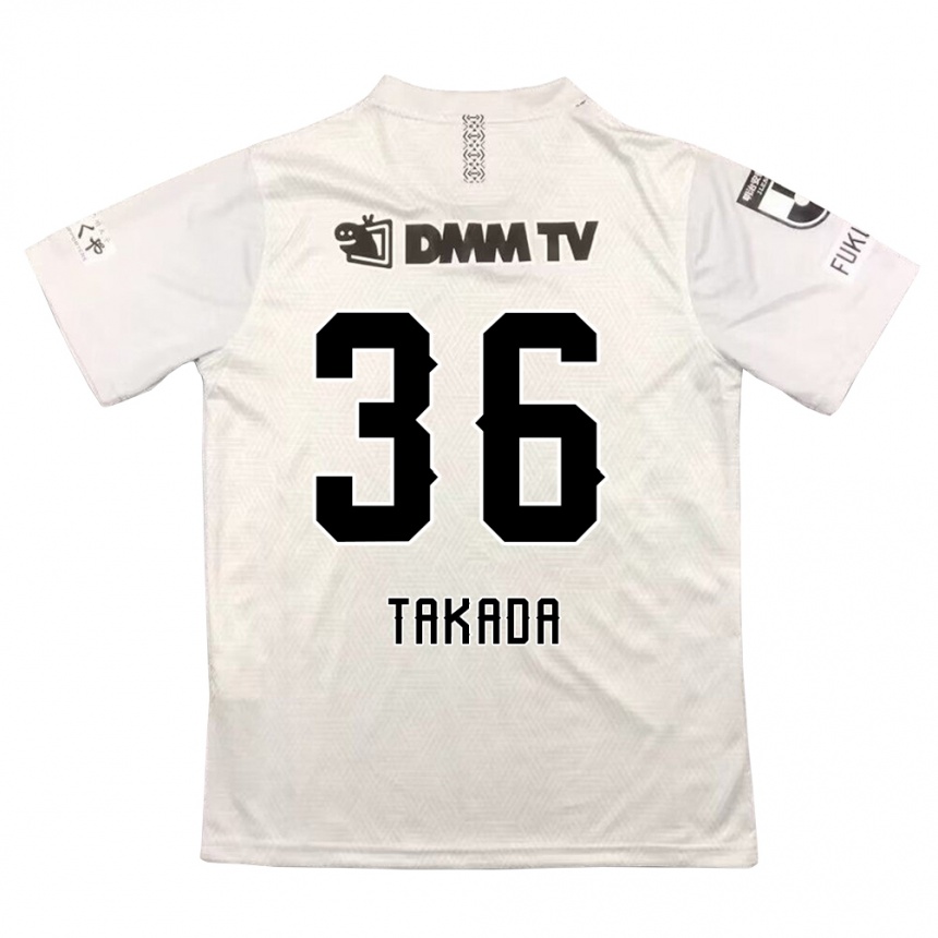 Hombre Fútbol Camiseta Seiya Takada #36 Gris Negro 2ª Equipación 2024/25 Argentina