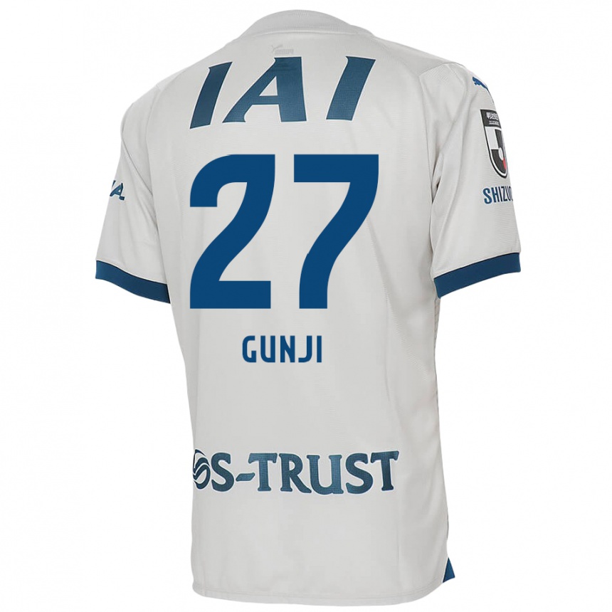 Hombre Fútbol Camiseta Riku Gunji #27 Blanco Azul 2ª Equipación 2024/25 Argentina