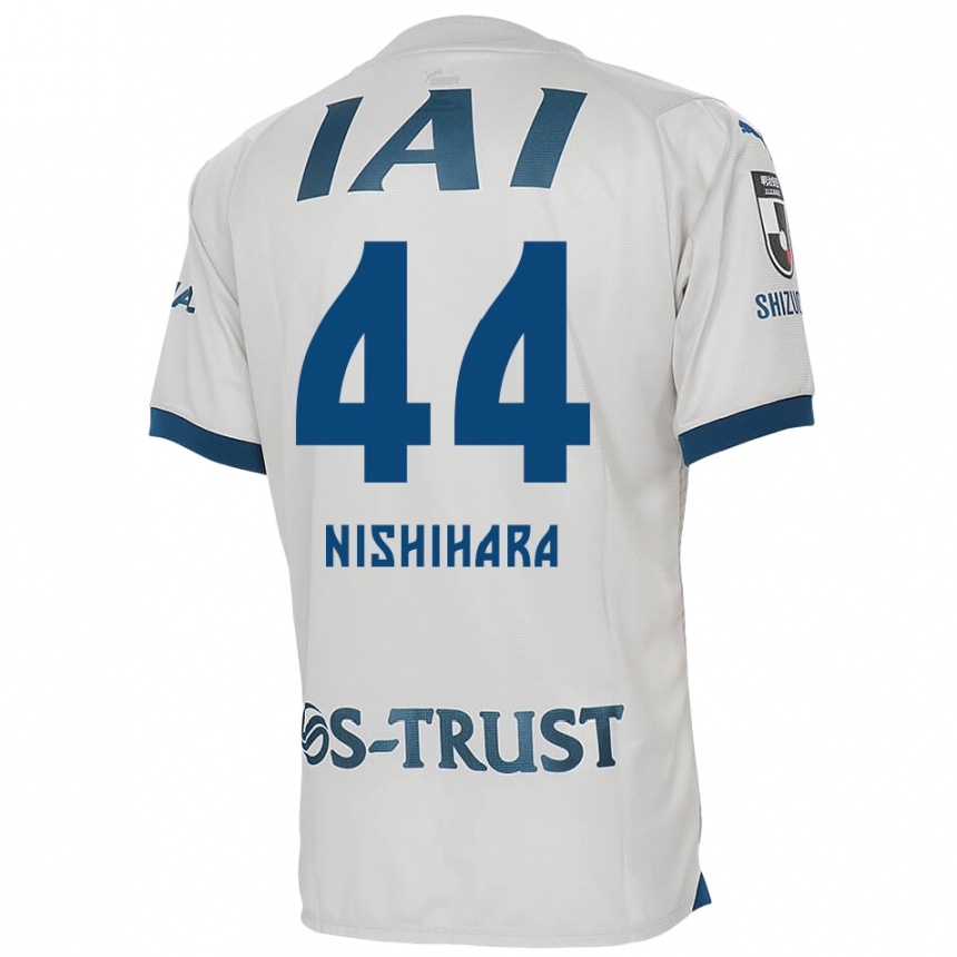 Hombre Fútbol Camiseta Motoki Nishihara #44 Blanco Azul 2ª Equipación 2024/25 Argentina