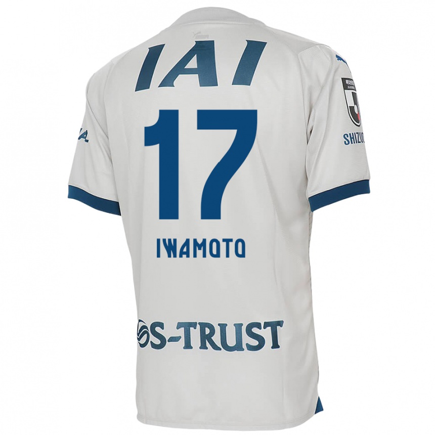 Hombre Fútbol Camiseta Shogo Iwamoto #17 Blanco Azul 2ª Equipación 2024/25 Argentina