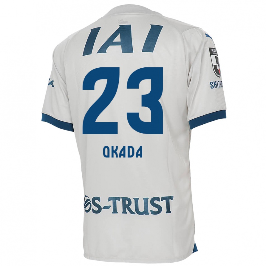 Hombre Fútbol Camiseta Shu Okada #23 Blanco Azul 2ª Equipación 2024/25 Argentina