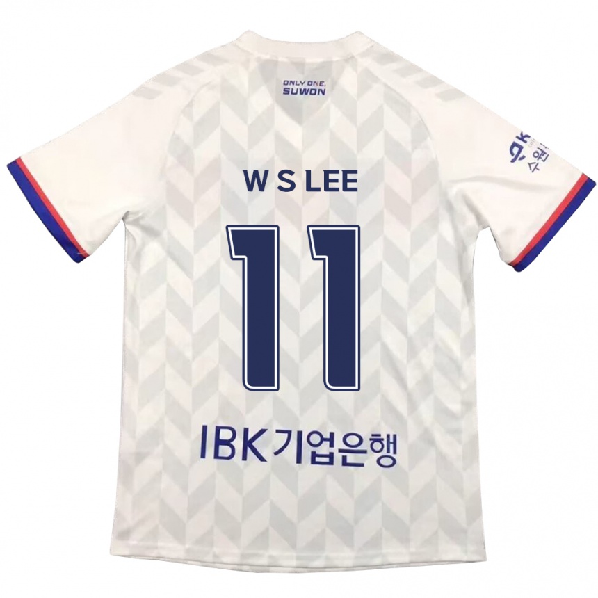 Hombre Fútbol Camiseta Seung-Woo Lee #11 Blanco Azul 2ª Equipación 2024/25 Argentina