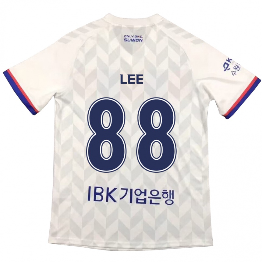 Hombre Fútbol Camiseta Yong Lee #88 Blanco Azul 2ª Equipación 2024/25 Argentina