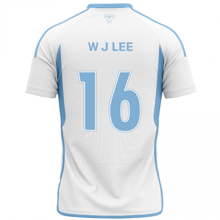 Hombre Fútbol Camiseta Jae-Wook Lee #16 Blanco Azul 2ª Equipación 2024/25 Argentina