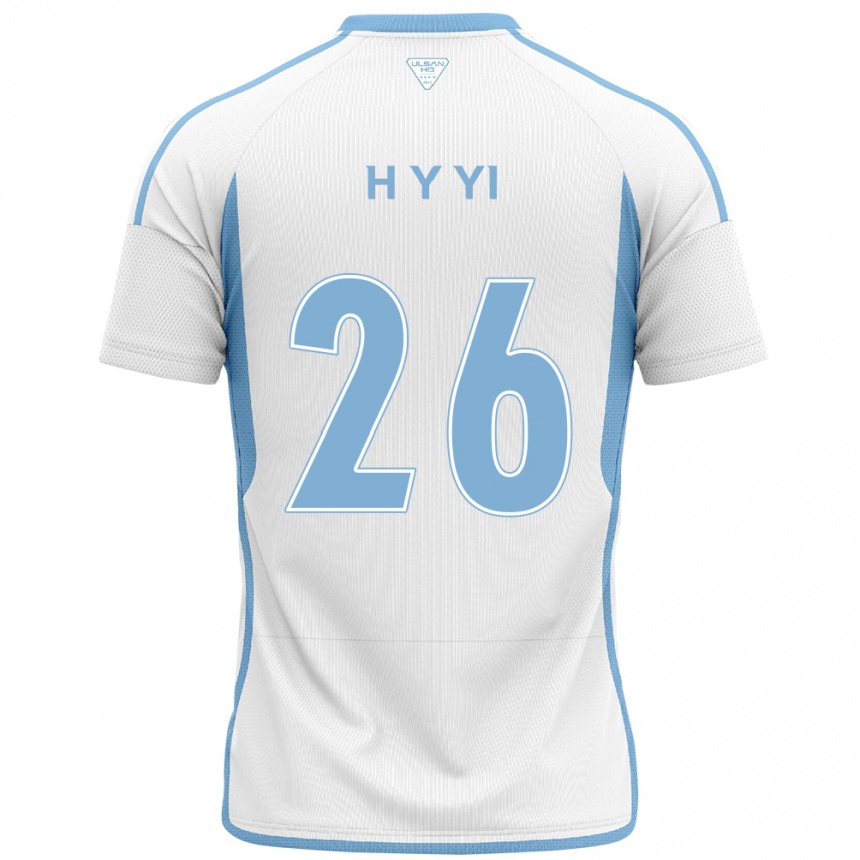 Hombre Fútbol Camiseta Yong-Hyeon Yi #26 Blanco Azul 2ª Equipación 2024/25 Argentina