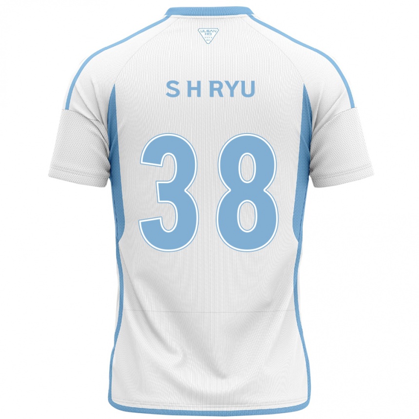 Hombre Fútbol Camiseta Hye-Sung Ryu #38 Blanco Azul 2ª Equipación 2024/25 Argentina