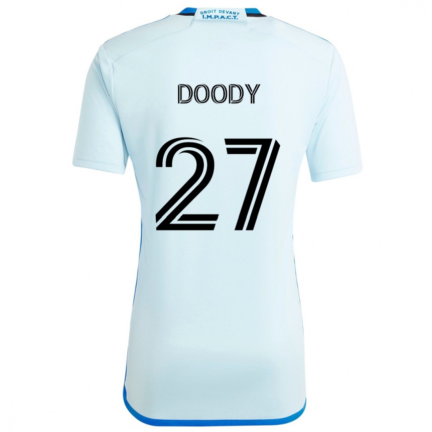 Hombre Fútbol Camiseta Grayson Doody #27 Azul Hielo 2ª Equipación 2024/25 Argentina