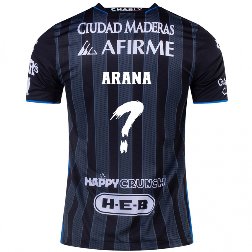 Hombre Fútbol Camiseta Alejandro Arana #0 Blanco Negro 2ª Equipación 2024/25 Argentina