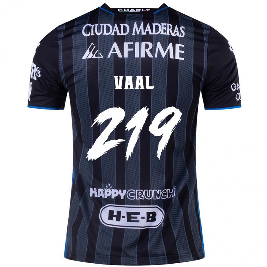 Hombre Fútbol Camiseta Jonathan Vaal #219 Blanco Negro 2ª Equipación 2024/25 Argentina