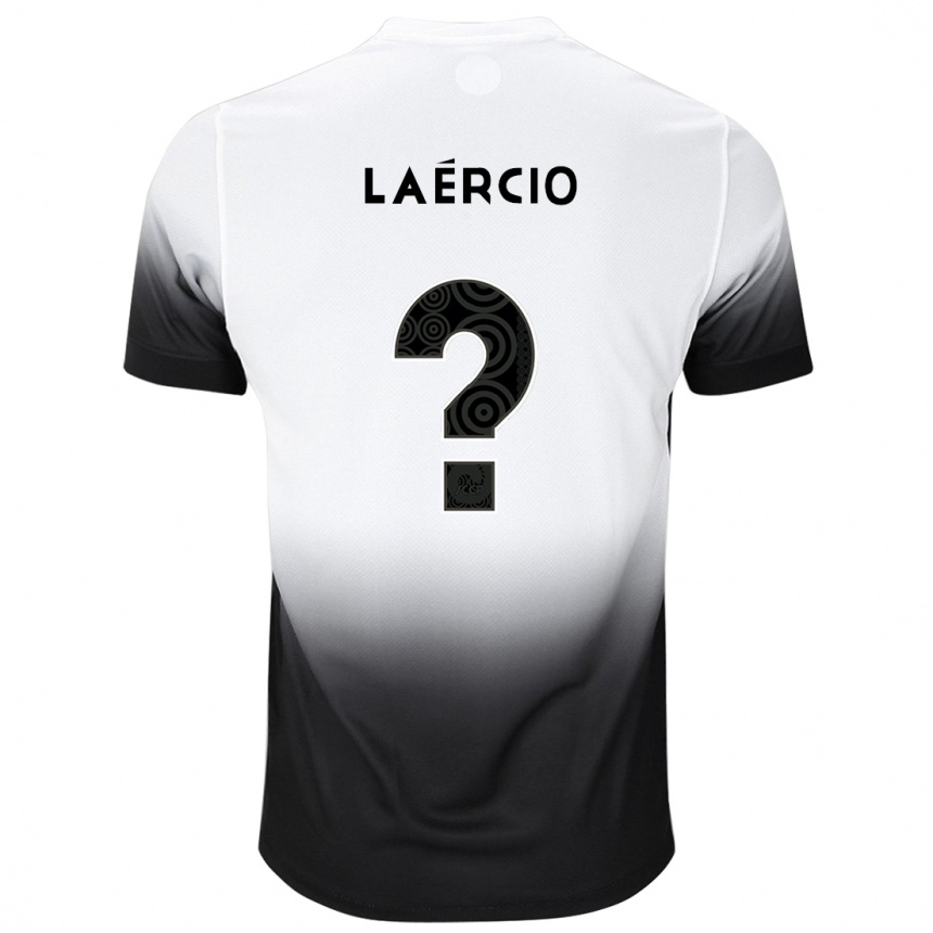 Mujer Fútbol Camiseta Laércio #0 Blanco Negro 1ª Equipación 2024/25 Argentina