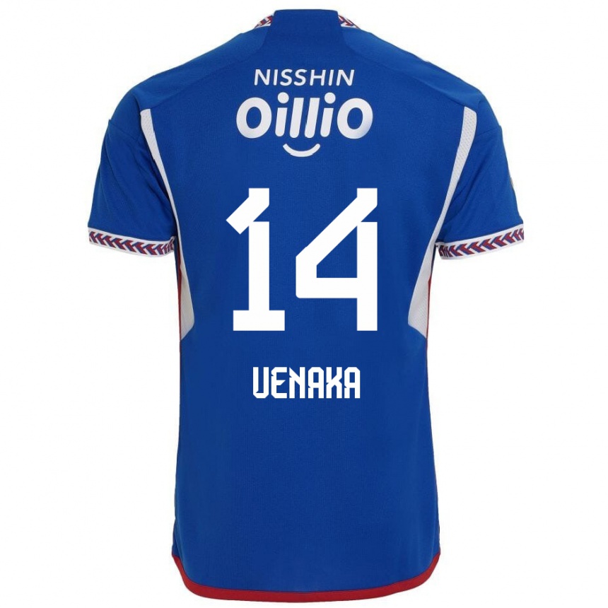 Mujer Fútbol Camiseta Asahi Uenaka #14 Azul Blanco Rojo 1ª Equipación 2024/25 Argentina